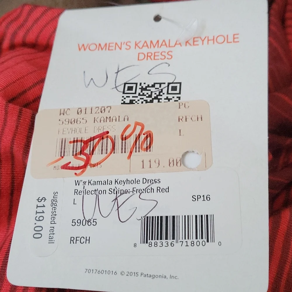 RED ❤️ Patagonia Kamala Keyhole Dress - Picture 6 of 6